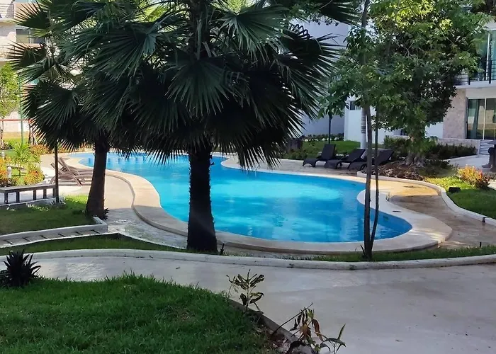 Depa Familiar Pb 6pax Con Alberca Rodeado De Restaurantes Zona Segura Appartement Playa del Carmen