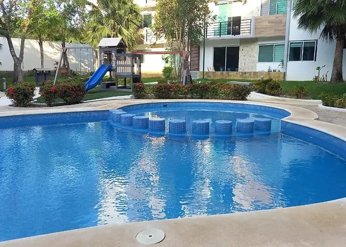 Depa Familiar Pb 6pax Con Alberca Rodeado De Restaurantes Zona Segura Appartement